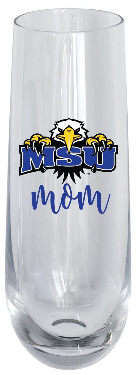 Morehead State University 10oz Stemless Flute Mom Design Officially Licensed 4-Pack