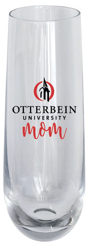 Otterbein University 10oz Stemless Flute Mom Design Officially Licensed 4-Pack
