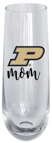 Purdue Boilermakers 10oz Stemless Flute Mom Design Officially Licensed Single