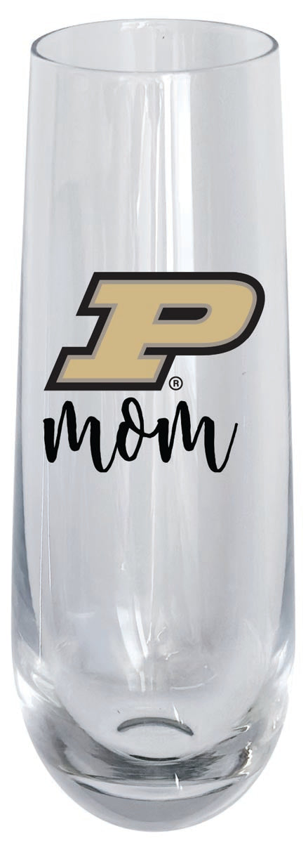 Purdue Boilermakers 10oz Stemless Flute Mom Design Officially Licensed Single