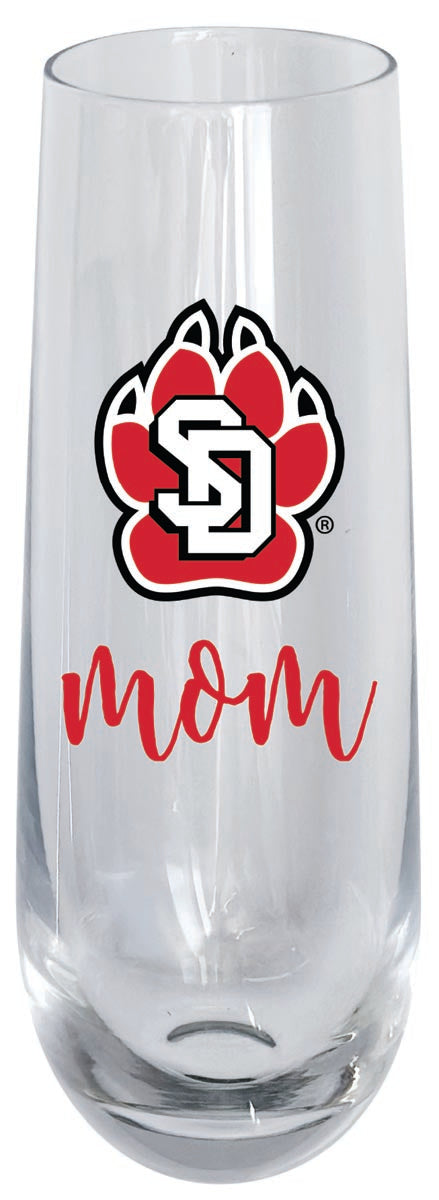 South Dakota Coyotes 10oz Stemless Flute Mom Design Officially Licensed Single