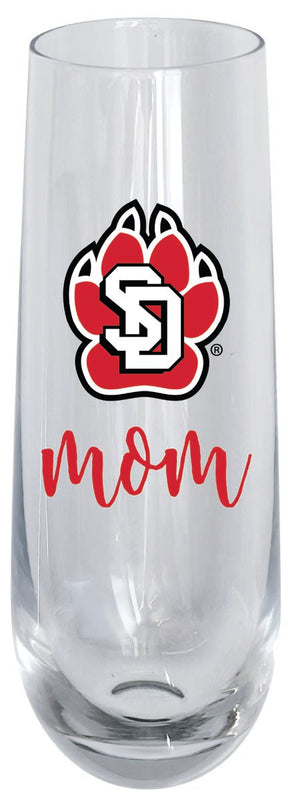 South Dakota Coyotes 10oz Stemless Flute Mom Design Officially Licensed Single