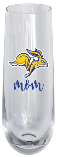 South Dakota State Jackrabbits 10oz Stemless Flute Mom Design Officially Licensed 4-Pack