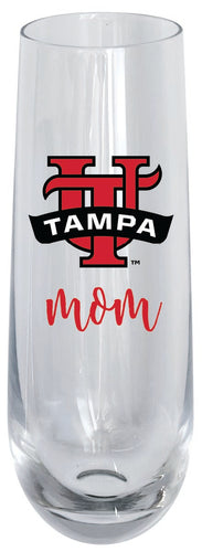 University of Tampa Spartans 10oz Stemless Flute Mom Design Officially Licensed Single