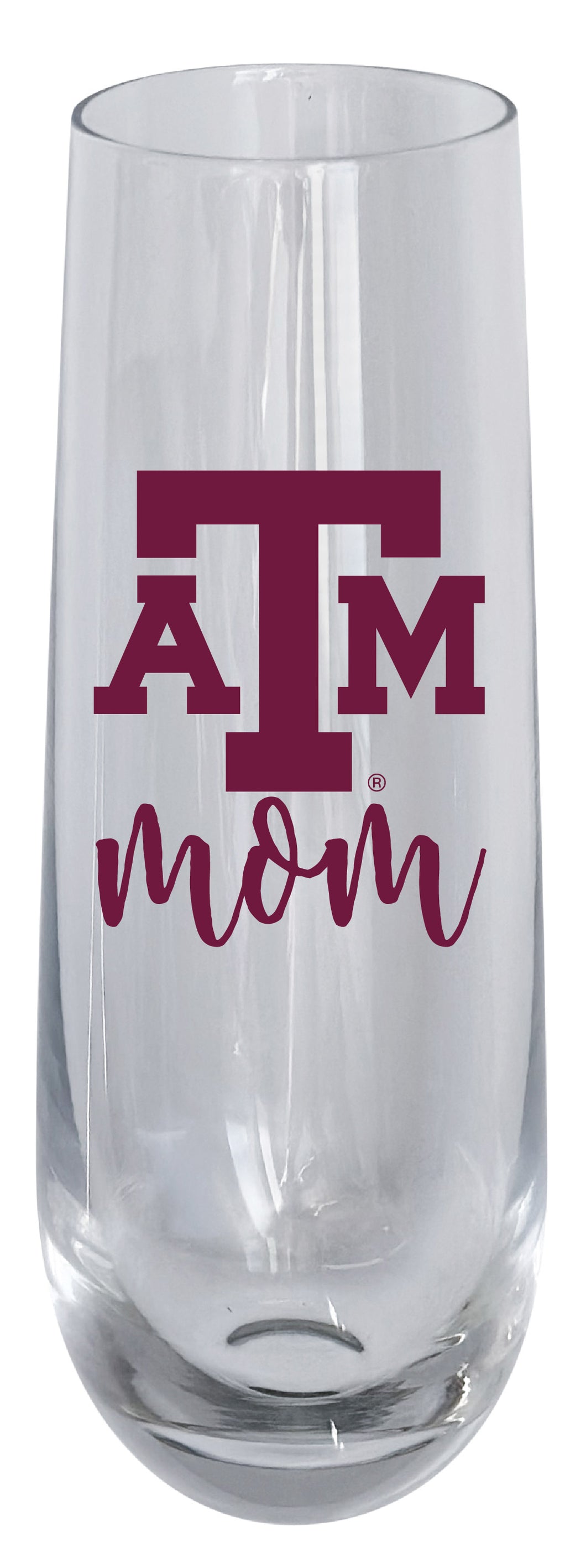 Texas A&M Aggies 10oz Stemless Flute Mom Design Officially Licensed Single