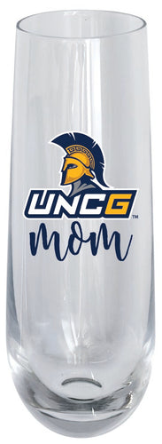 North Carolina Greensboro Spartans 10oz Stemless Flute Mom Design Officially Licensed 4-Pack