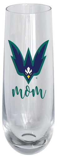 North Carolina Wilmington Seahawks 10oz Stemless Flute Mom Design Officially Licensed Single
