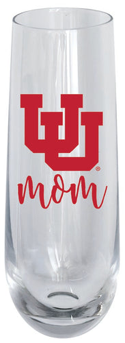 Utah Utes 10oz Stemless Flute Mom Design Officially Licensed Single