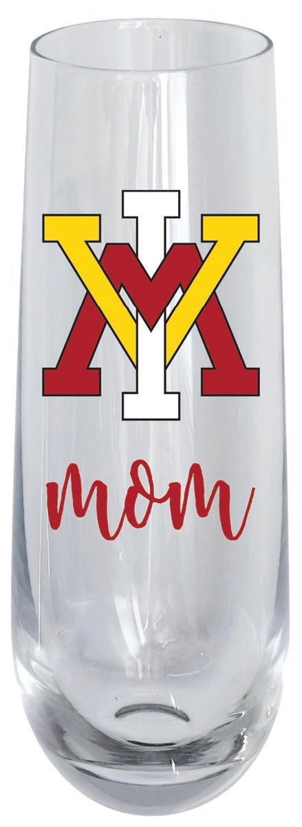 VMI Keydets 10oz Stemless Flute Mom Design Officially Licensed 4-Pack