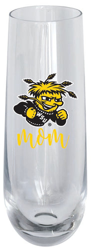 Wichita State Shockers 10oz Stemless Flute Mom Design Officially Licensed Single