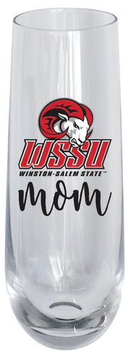 Winston-Salem State 10oz Stemless Flute Mom Design Officially Licensed 2-Pack