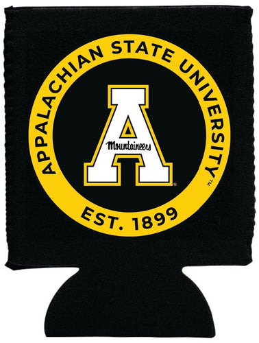 Appalachian State Neoprene Can Hugger Black Officially Licensed Collegiate Product 4-Pack