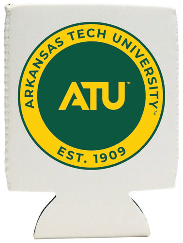 Arkansas Tech University Neoprene Can Hugger White Officially Licensed Collegiate Product 4-Pack