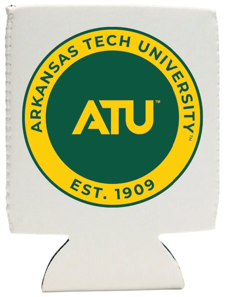 Arkansas Tech University Neoprene Can Hugger White Officially Licensed Collegiate Product 4-Pack