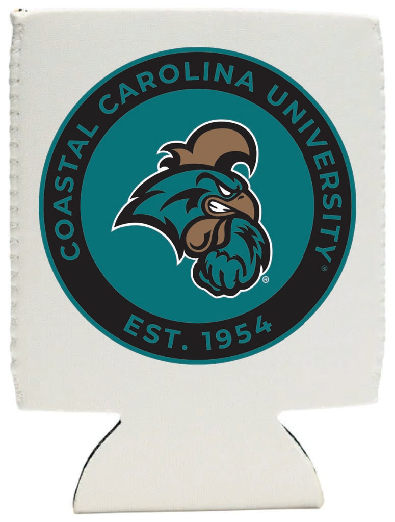 Coastal Carolina University Neoprene Can Hugger White Officially Licensed Collegiate Product Single