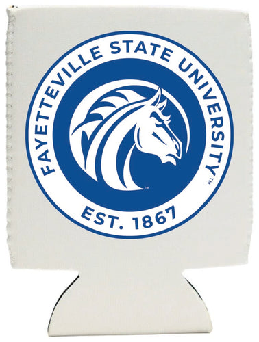 Fayetteville State University Neoprene Can Hugger White Officially Licensed Collegiate Product 4-Pack