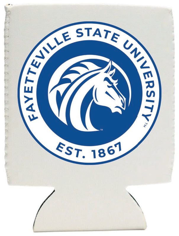 Fayetteville State University Neoprene Can Hugger White Officially Licensed Collegiate Product 4-Pack
