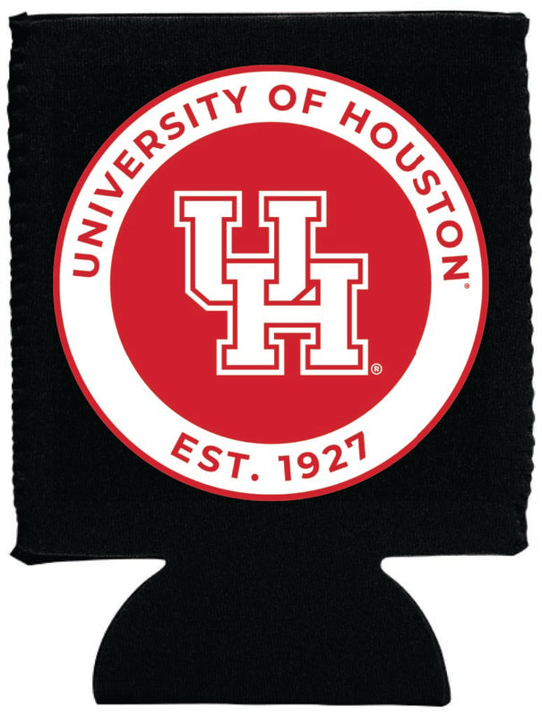 University of Houston Neoprene Can Hugger Black Officially Licensed Collegiate Product 2-Pack