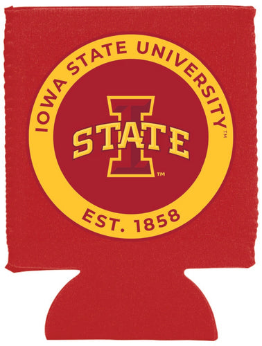 Iowa State Cyclones Neoprene Can Hugger Red Officially Licensed Collegiate Product 4-Pack