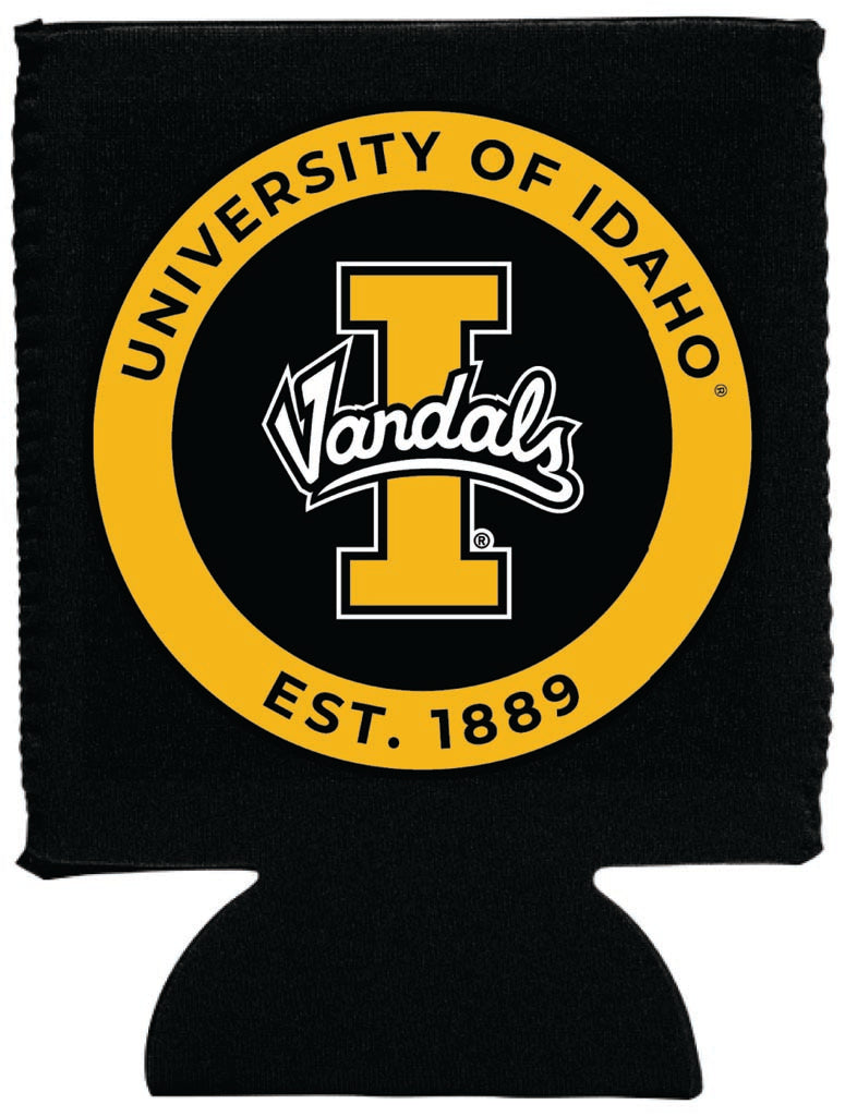 Idaho Vandals Neoprene Can Hugger Black Officially Licensed Collegiate Product 2-Pack