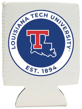 Load image into Gallery viewer, Louisiana Tech Bulldogs Neoprene Can Hugger  Officially Licensed Collegiate Product

