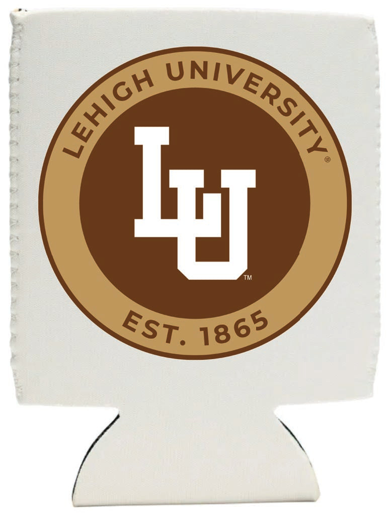 Lehigh University Mountain Hawks Neoprene Can Hugger White Officially Licensed Collegiate Product 2-Pack