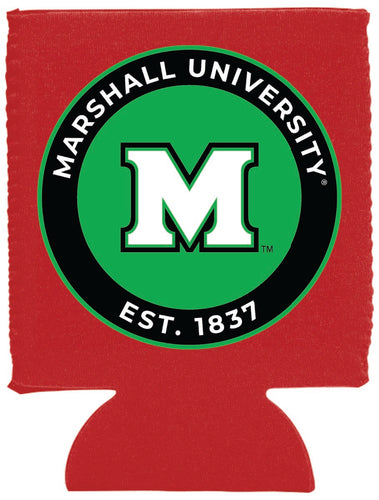 Marshall Thundering Herd Neoprene Can Hugger Red Officially Licensed Collegiate Product 4-Pack