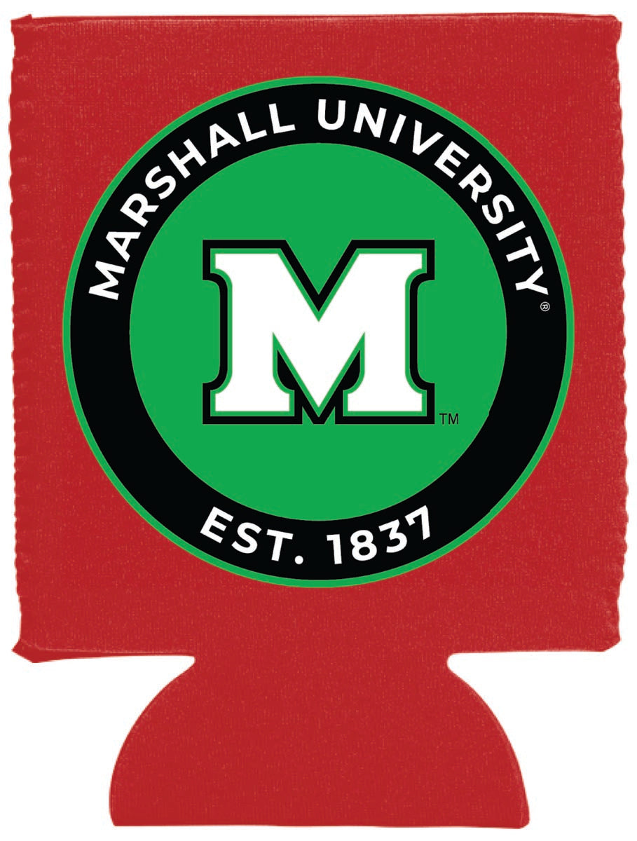 Marshall Thundering Herd Neoprene Can Hugger Red Officially Licensed Collegiate Product 4-Pack