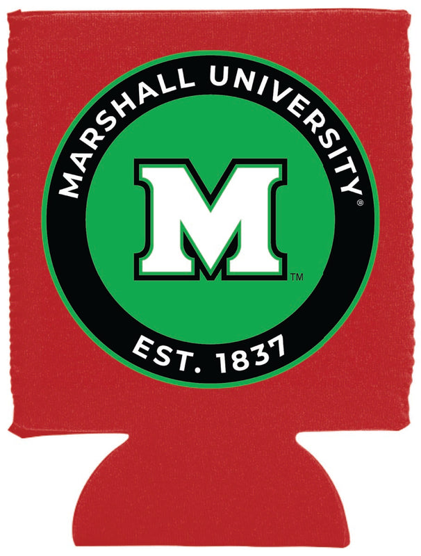 Marshall Thundering Herd Neoprene Can Hugger Red Officially Licensed Collegiate Product 4-Pack