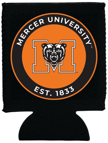 Mercer University Neoprene Can Hugger Black Officially Licensed Collegiate Product 4-Pack
