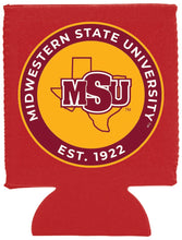 Load image into Gallery viewer, Midwestern State University Mustangs Neoprene Can Hugger  Officially Licensed Collegiate Product
