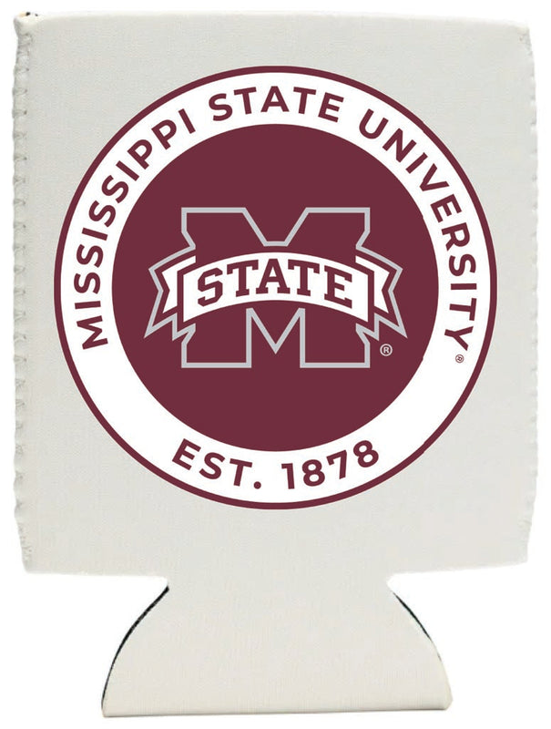 Mississippi State Bulldogs Neoprene Can Hugger White Officially Licensed Collegiate Product Single