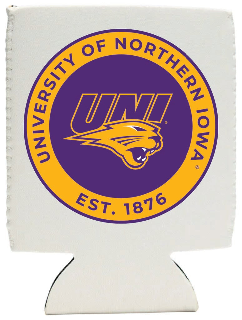 Northern Iowa Panthers Neoprene Can Hugger White Officially Licensed Collegiate Product 2-Pack