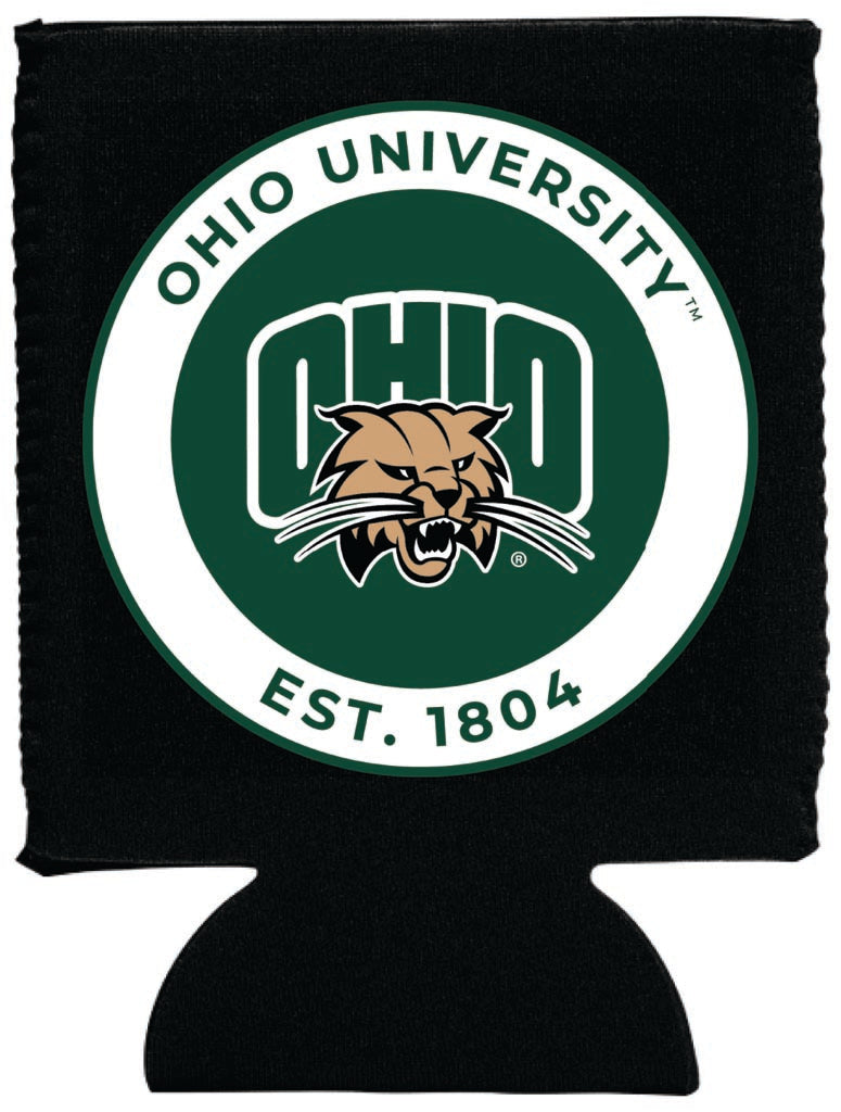 Ohio University Neoprene Can Hugger Black Officially Licensed Collegiate Product Single