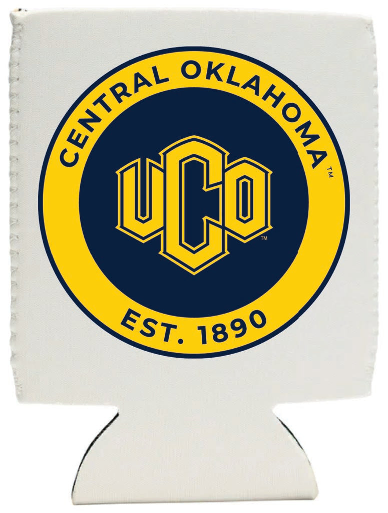 University of Central Oklahoma Bronchos Neoprene Can Hugger White Officially Licensed Collegiate Product 2-Pack