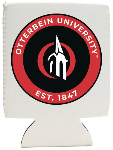Otterbein University Neoprene Can Hugger White Officially Licensed Collegiate Product 2-Pack