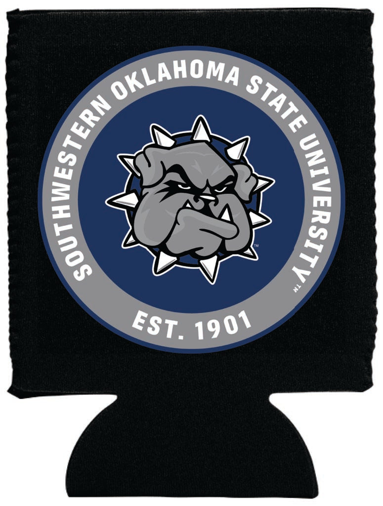Southwestern Oklahoma State University Neoprene Can Hugger Black Officially Licensed Collegiate Product 2-Pack
