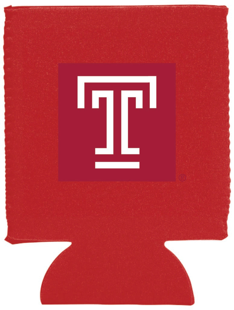 Temple University Neoprene Can Hugger Red Officially Licensed Collegiate Product Single