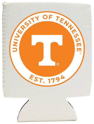 Tennessee Knoxville Volunteers Neoprene Can Hugger White Officially Licensed Collegiate Product 4-Pack
