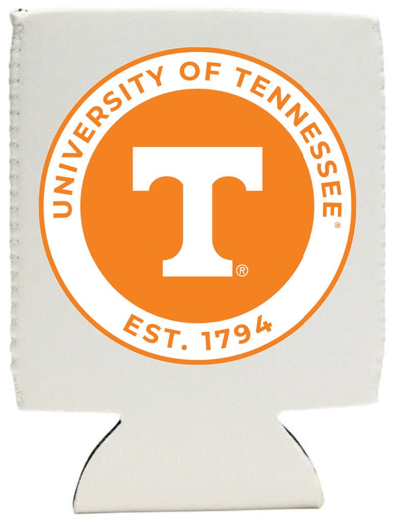 Tennessee Knoxville Volunteers Neoprene Can Hugger White Officially Licensed Collegiate Product 4-Pack