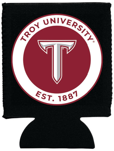 Troy University Neoprene Can Hugger Black Officially Licensed Collegiate Product Single