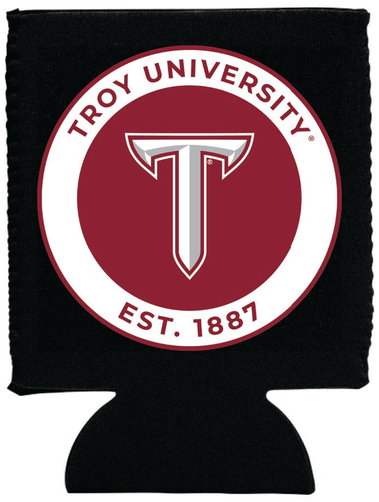 Troy University Neoprene Can Hugger Black Officially Licensed Collegiate Product Single