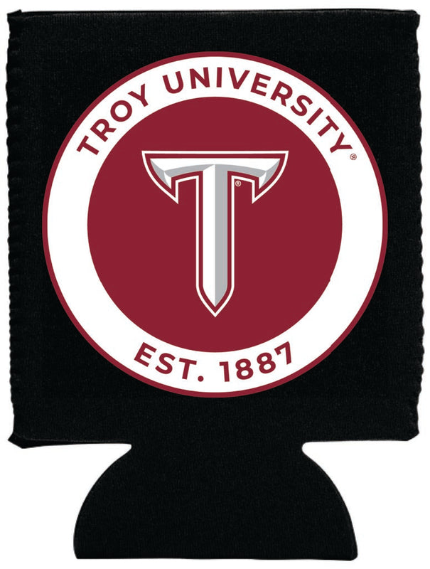 Troy University Neoprene Can Hugger Black Officially Licensed Collegiate Product Single