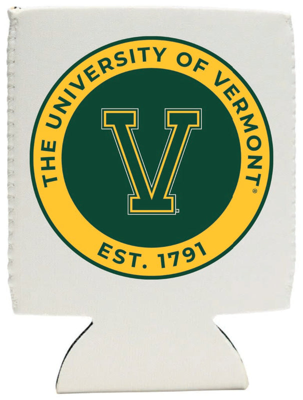 Vermont Catamounts Neoprene Can Hugger White Officially Licensed Collegiate Product Single
