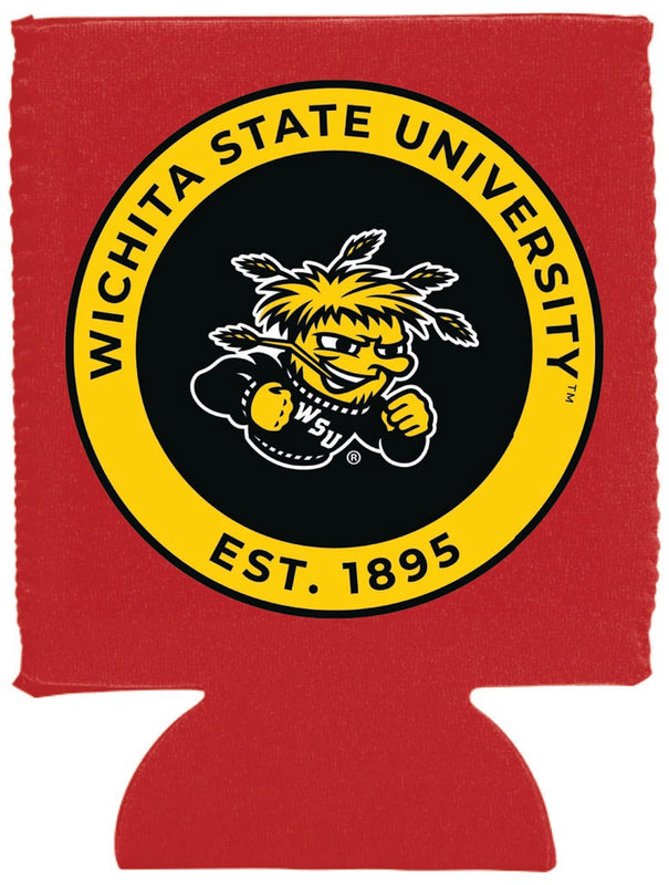 Wichita State Shockers Neoprene Can Hugger White Officially Licensed Collegiate Product 4-Pack