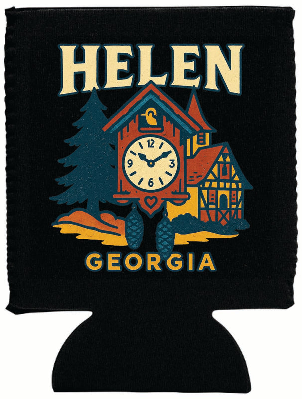 Helen Georgia Vintage Design Souvenir Neoprene Can Hugger Black