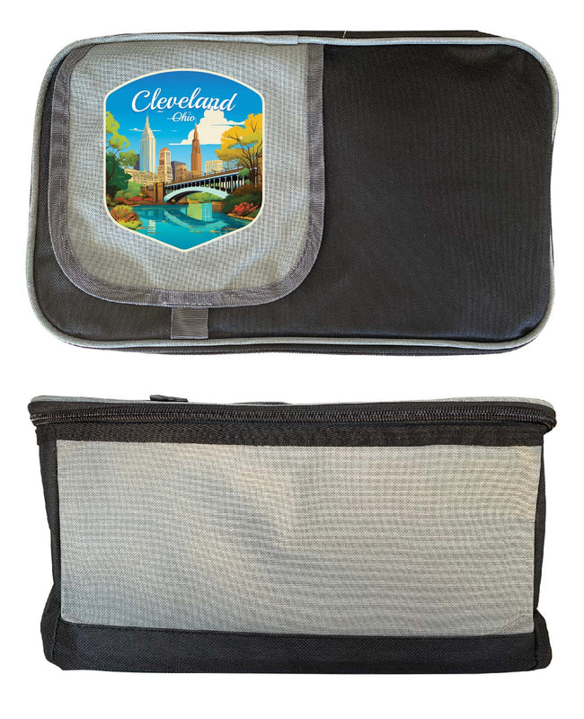 Cleveland Ohio Design B Souvenir Cooler 9 pack 