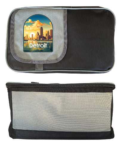 Detroit Michigan Design B Souvenir Cooler 9 pack 