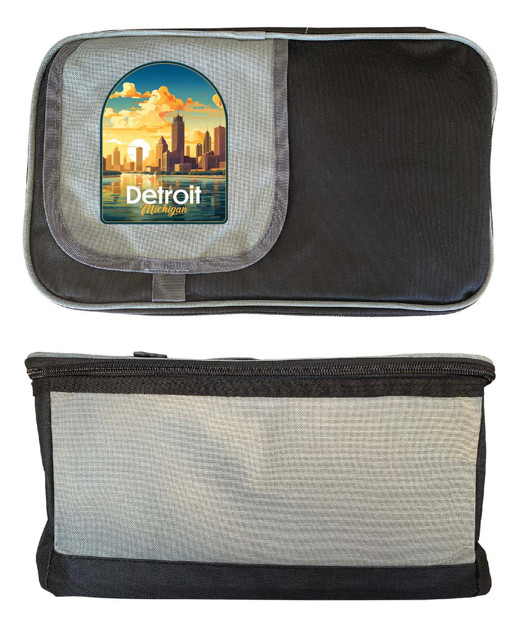 Detroit Michigan Design B Souvenir Cooler 9 pack 