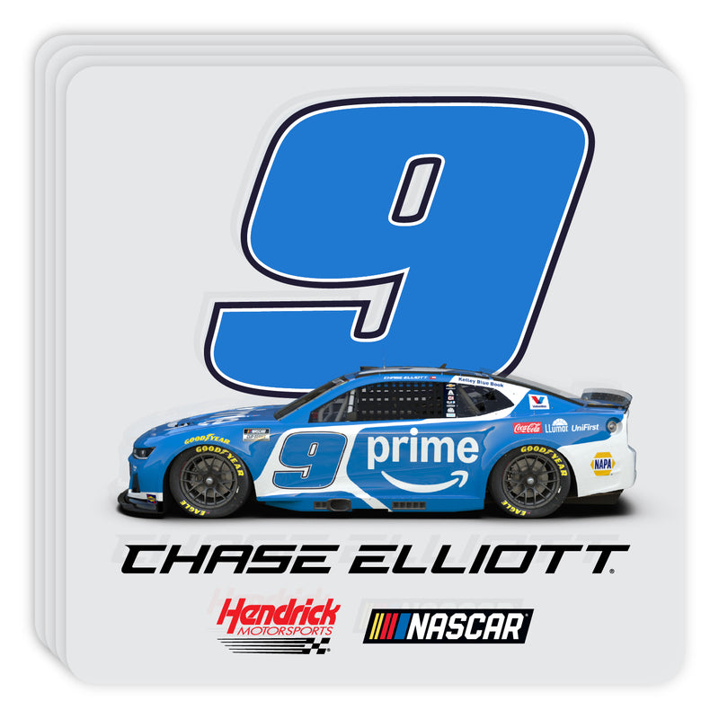 Nascar #9 Chase Elliott Officially Licensed Acrylic Coaster - Set of 4